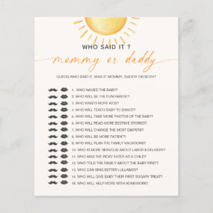 Sonnenschein, der gesagt hat Mommy Daddy Baby Dusc