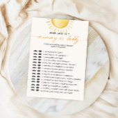 Sonnenschein, der gesagt hat Mommy Daddy Baby Dusc Einladung