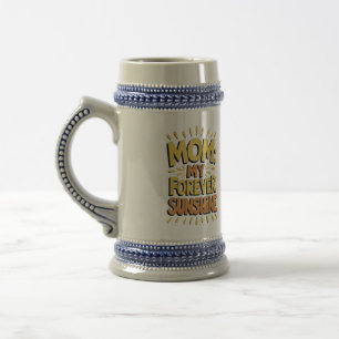 Sonnenschein der Mama für immer Bierglas