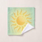Sonnenschein Design Badehandtuch Set (Waschlappen)