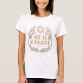 Sonnenschein Design einzigartiges T-Shirt (Vorderseite)