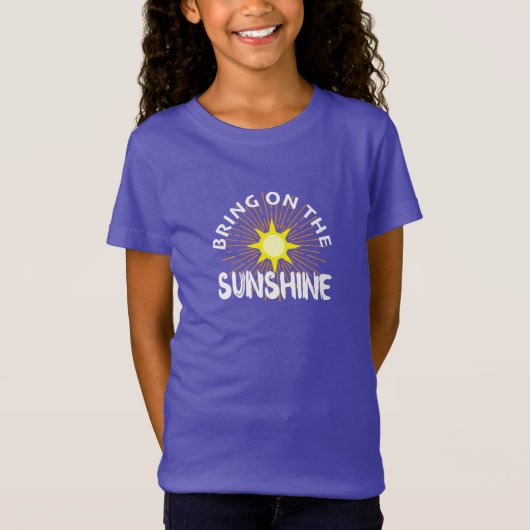 Sonnenschein-Design - Girls' Fine Jersey T-Shirt (Vorderseite)