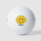 Sonnenschein Design Golfball (Vorderseite)