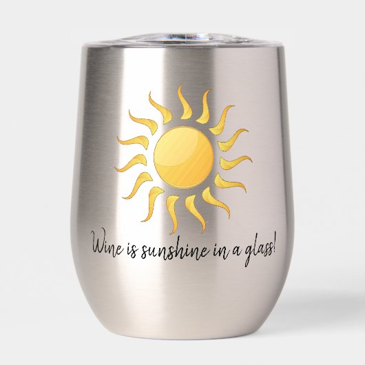 Sonnenschein-Design Thermal Wine Tumbler (Vorderseite)