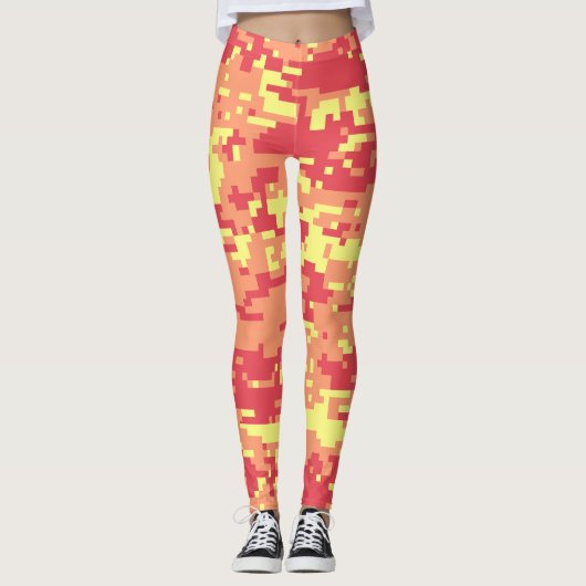 Sonnenschein Digital-Tarnmuster Leggings (Vorderseite)