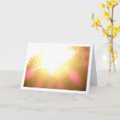 Sonnenschein durch Baumschleifen Karte (Gelbe Blume)