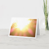 Sonnenschein durch Baumschleifen Karte (Vorderseite)