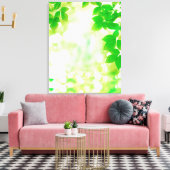 Sonnenschein durch Blätter, nah Leinwanddruck (Insitu (Wohnzimmer))