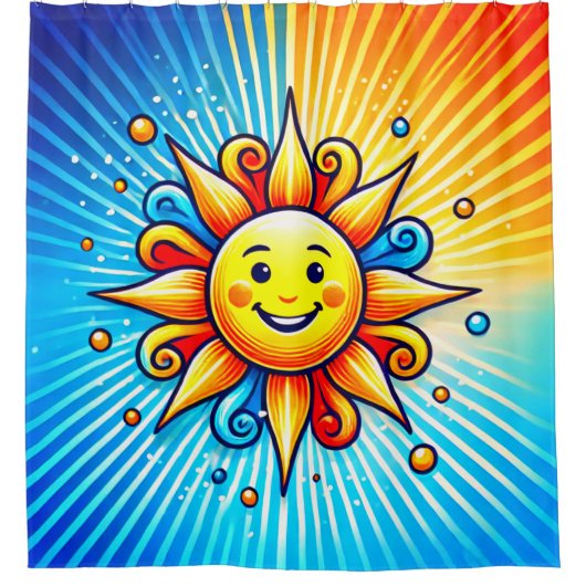 Sonnenschein Duschvorhang (Vorderseite)