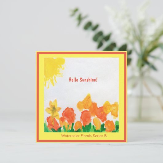 Sonnenschein Einladung (Stehend Vorderseite)