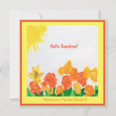 Sonnenschein Einladung (Vorderseite)