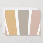 Sonnenschein eins in der Sonne Erster Geburtstag B Einladung (Rückseite)