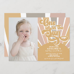 Sonnenschein eins in der Sonne Erster Geburtstag B Einladung