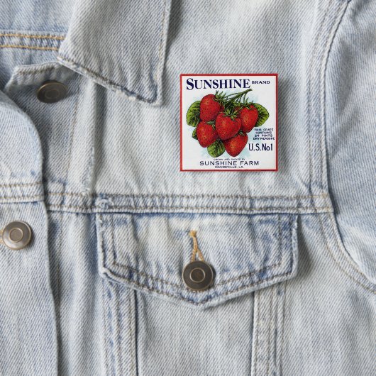 Sonnenschein Erdbeeren Button (Beispiel)