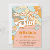 Sonnenschein erste Reise rund um den Sonnentag Einladung (Vorderseite)