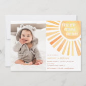 Sonnenschein erste Reise um Sun geschlechtsneutral Einladung (Vorderseite)