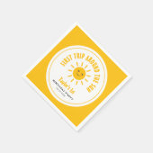 Sonnenschein Erster Ausflug rund um die Sonne 1. G Serviette (Ecke)