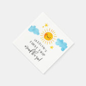 Sonnenschein Erster Ausflug rund um die Sonne Gebu Serviette (Ecke)