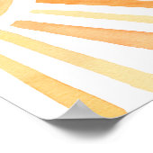 Sonnenschein Erster Rundgang durch die Sonne 1. Ge Poster (Ecke)