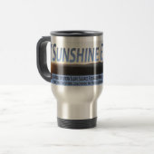 Sonnenschein-Fahnen-Reise-Tasse Reisebecher (Vorderseite Links)