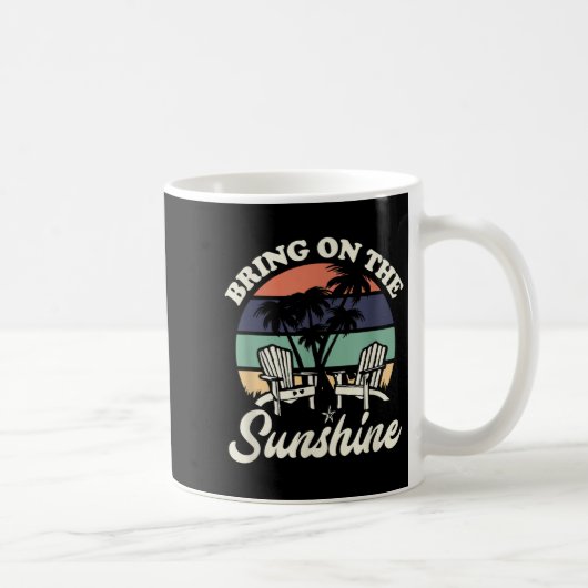 Sonnenschein-Funny Beach Lover Zitronen bringen Kaffeetasse (Rechts)