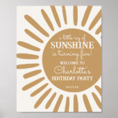 Sonnenschein Geburtstagsgeschenk Poster (Vorne)