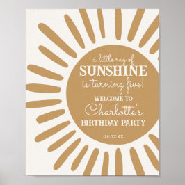 Sonnenschein Geburtstagsgeschenk Poster