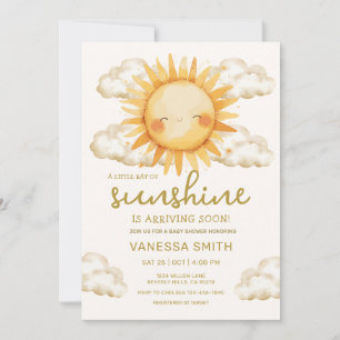 Sonnenschein geschlechtsneutrale Baby-Sonnenshower Einladung