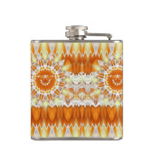 Sonnenschein Glück - Sonne mit Sonnenbrille Flachmann (Rückseite)