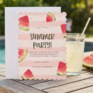 Sonnenschein & Gute-Laune-Sommerparty-Einladung Einladung
