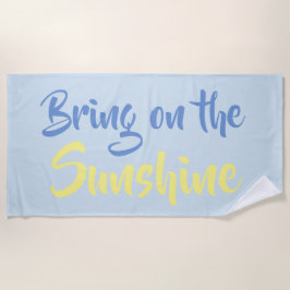 Sonnenschein-Handtücher von Yellow Blue Beach Strandtuch