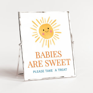 Sonnenschein Hier kommt der Sohn Babies sind Süßig Poster