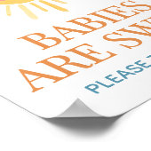 Sonnenschein Hier kommt der Sohn Babies sind Süßig Poster (Ecke)