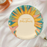 Sonnenschein hier kommt die Son Baby Dusche Pappteller<br><div class="desc">Erhöhen Sie Ihre Feier mit Sunshine Gender Neutral Boho Sun Paper Teller! Diese Teller mit elegantem bohfarbenem Design in warmen, neutralen Tönen wie Beige, Terrakotta und Creme sorgen für ein modernes, geschlechtsneutrales Ambiente. Das minimalistische Sonnenmotiv eignet sich perfekt für Babyduschen, Geburtstage oder lässige Ansammlungen und verleiht dem Tisch eine Touch...</div>