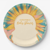 Sonnenschein hier kommt die Son Baby Dusche Pappteller (Vorderseite)