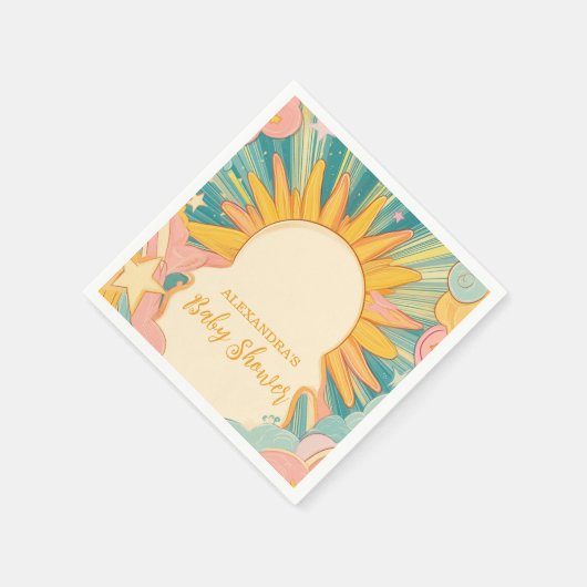 Sonnenschein hier kommt die Son Baby Dusche Serviette (Ecke)