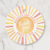 Sonnenschein hier kommt die Sonnendusche von Son B Geschenkanhänger (Vorderseite)