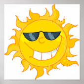 Sonnenschein im coolen Typ Poster (Vorne)