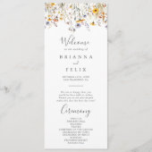 Sonnenschein im Herbst Hochzeitsprogramm für Wildb Programm (Vorderseite)