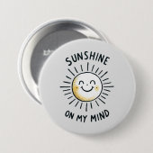 Sonnenschein im Kopf Button (Vorne & Hinten)