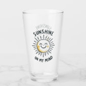 Sonnenschein im Kopf Glas (Rückseite)