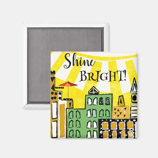 SONNENSCHEIN IM STADTZENTRUM MAGNET (Vorderseite/Rückseite)