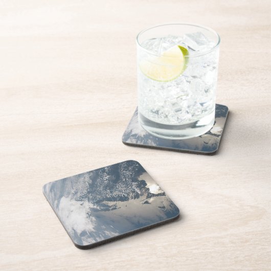 Sonnenschein im Wasser der Erde. Getränkeuntersetzer (Rechte Seite)