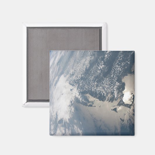 Sonnenschein im Wasser der Erde. Magnet (Vorderseite/Rückseite)