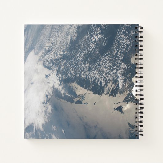 Sonnenschein im Wasser der Erde. Notizblock (Rückseite)