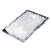 Sonnenschein im Wasser der Erde. Notizblock (angewinkelt)