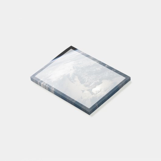 Sonnenschein im Wasser der Erde. Post-it Klebezettel (angewinkelt)