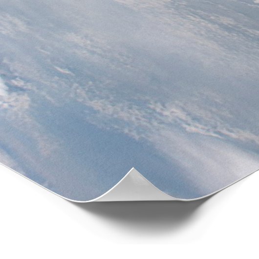 Sonnenschein im Wasser der Erde. Poster (Ecke)