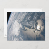 Sonnenschein im Wasser der Erde. Postkarte (Vorne/Hinten)