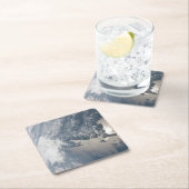 Sonnenschein im Wasser der Erde. Rechteckiger Pappuntersetzer (Vor Ort)